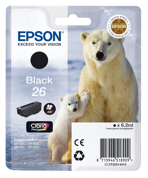 EPSON BLACK 26 CLARIA PREMIUM INK
