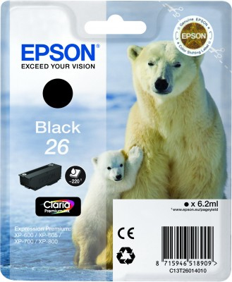 EPSON BLACK 26 CLARIA PREMIUM INK