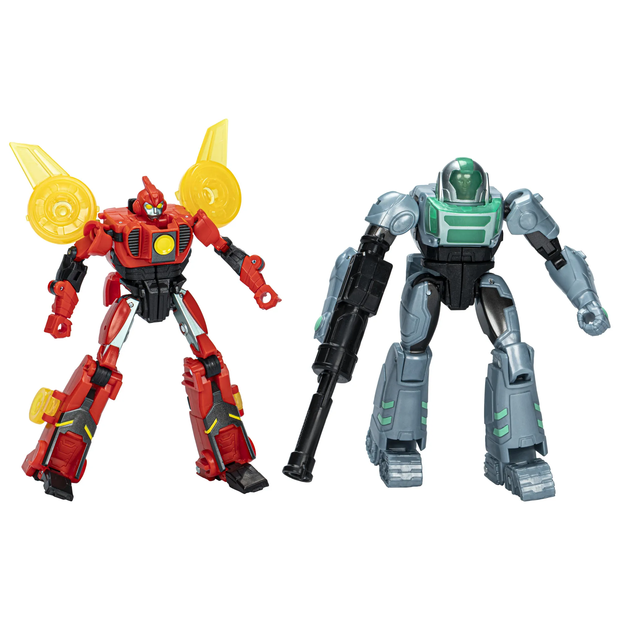 Hasbro Transformers EarthSpark Cyber-Combiner Terran Twitch and Robby Malto, toy figure