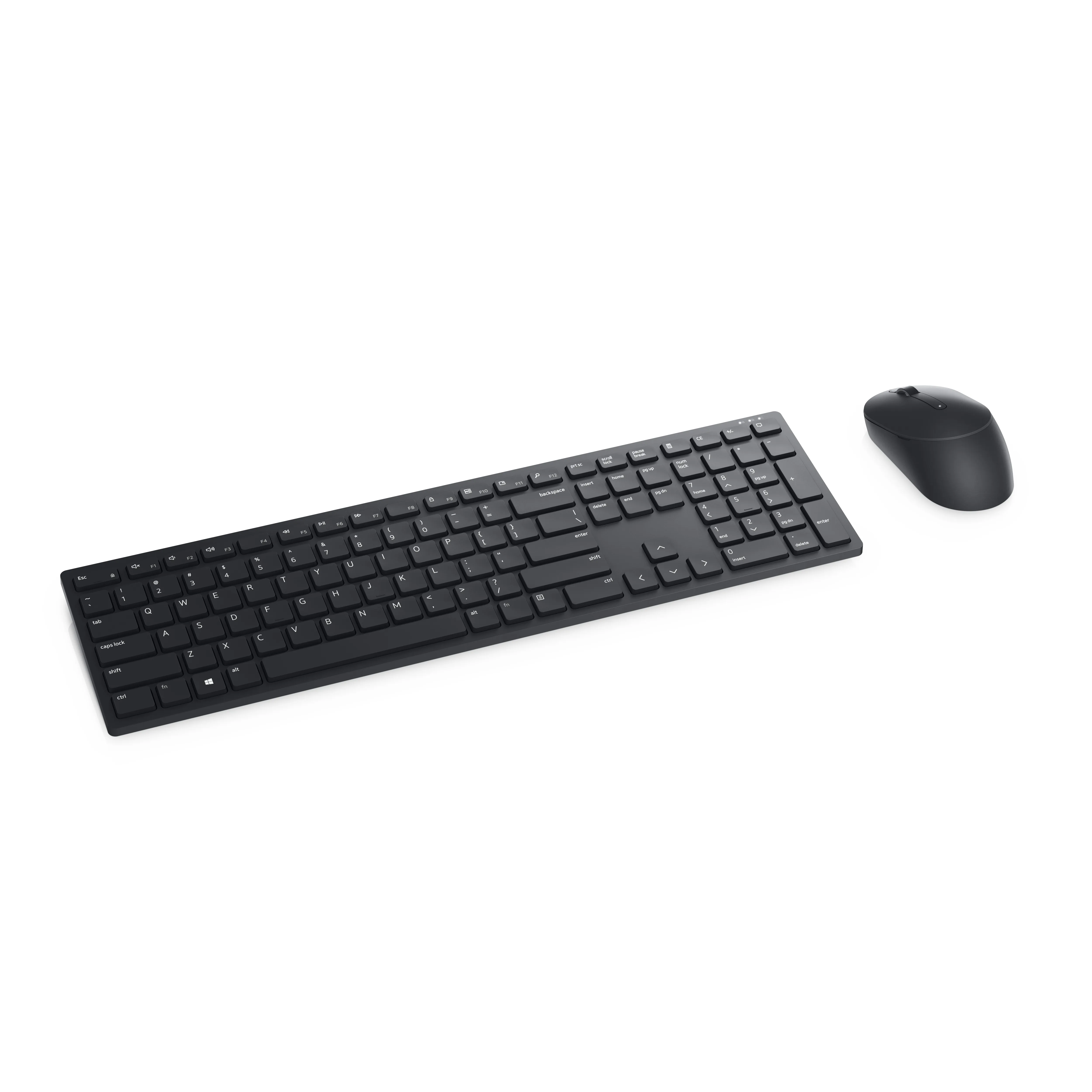 Dell Pro KM5221W Wireless Ergonomic Keyboard and Mouse, Black