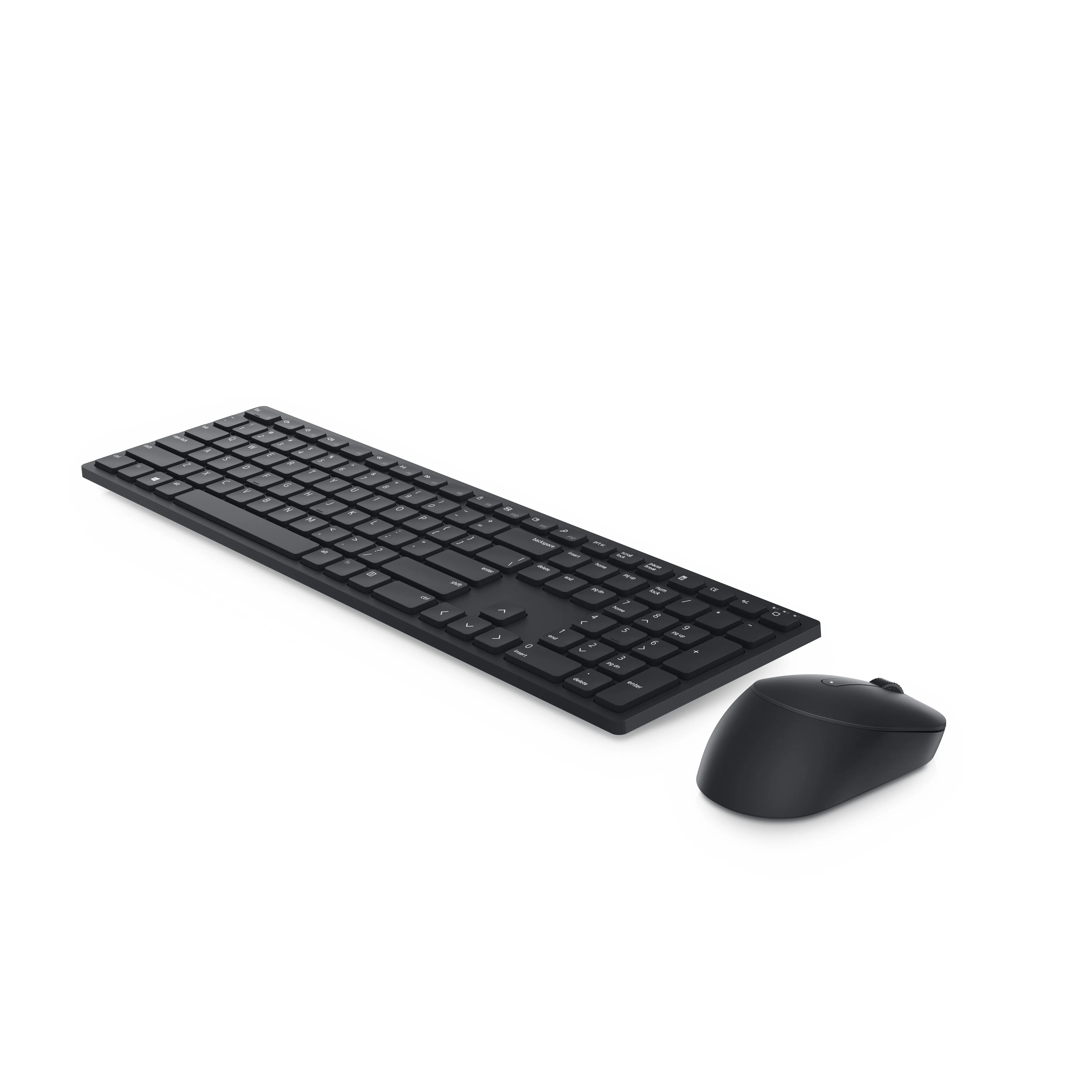Dell Pro KM5221W Wireless Ergonomic Keyboard and Mouse, Black