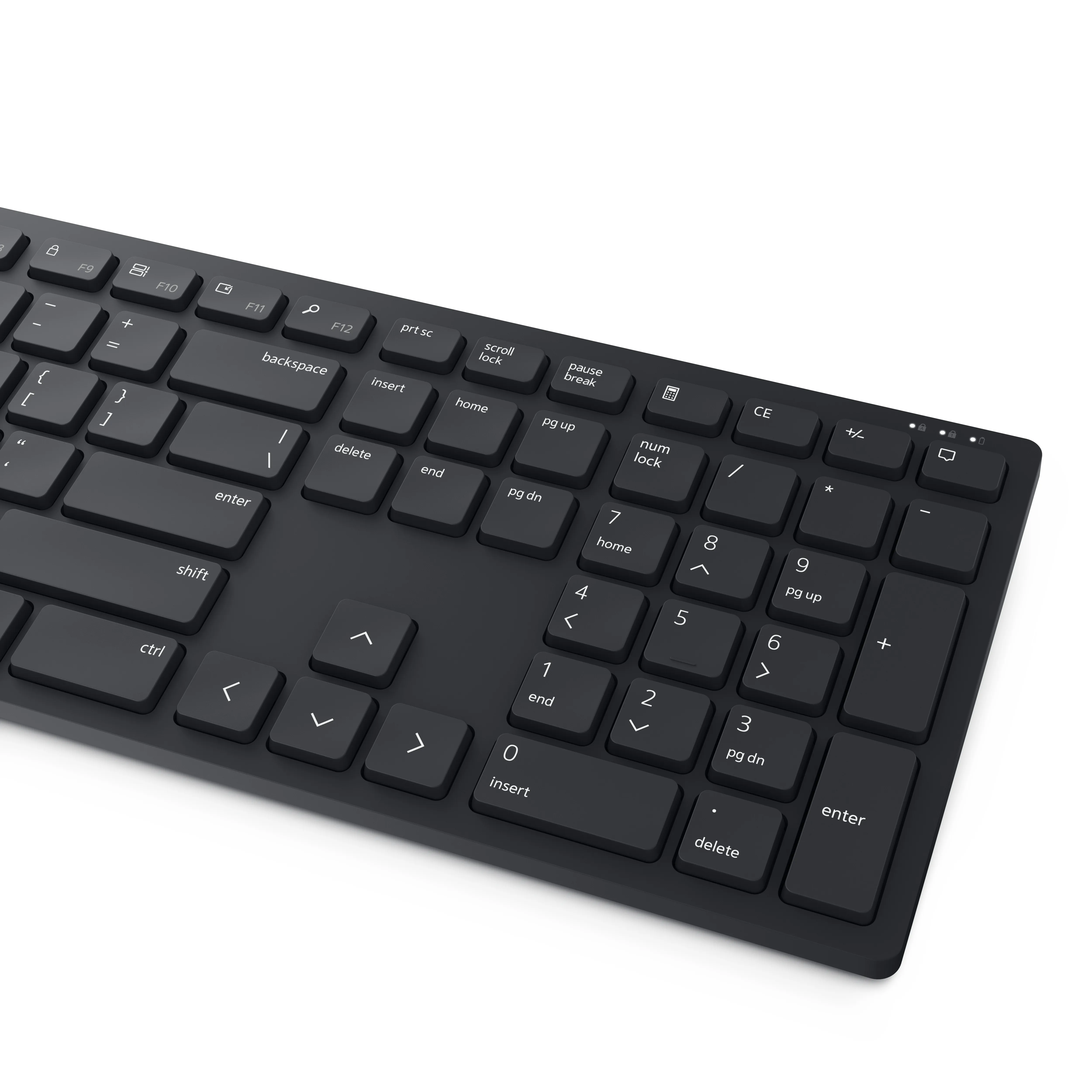 Dell Pro KM5221W Wireless Ergonomic Keyboard and Mouse, Black