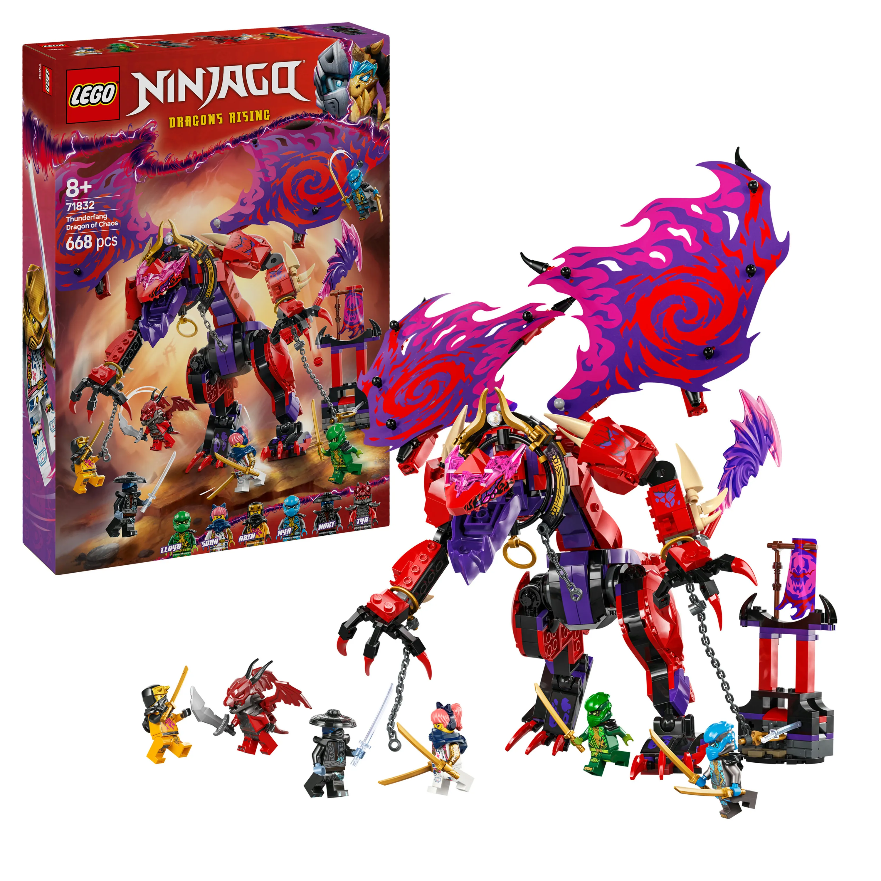 LEGO NINJAGO Kaaoslohik&auml;m&auml; Thunderfang 71832