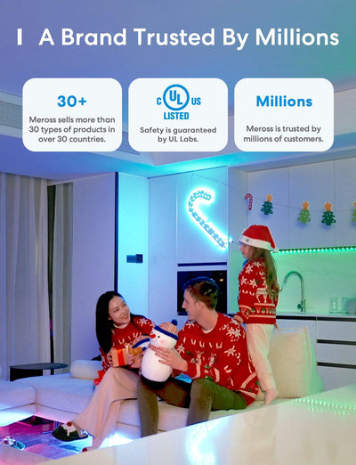 Meross Smart LED Bulb RGBW -&auml;lylamppu, E27, Wi-Fi