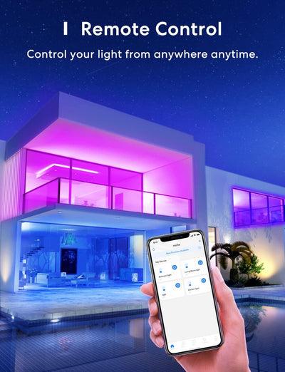 Meross Smart LED Bulb RGBW -&auml;lylamppu, E27, Wi-Fi