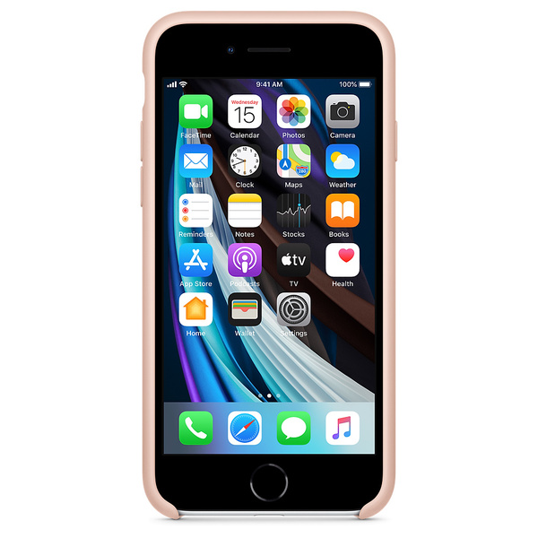 Apple iPhone SE - silicone case, Pink Sand