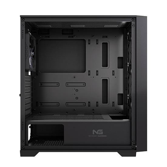 Nordic Gaming NGC-6857 Ratatosk midi-tower chassi med f&ouml;nster, svart