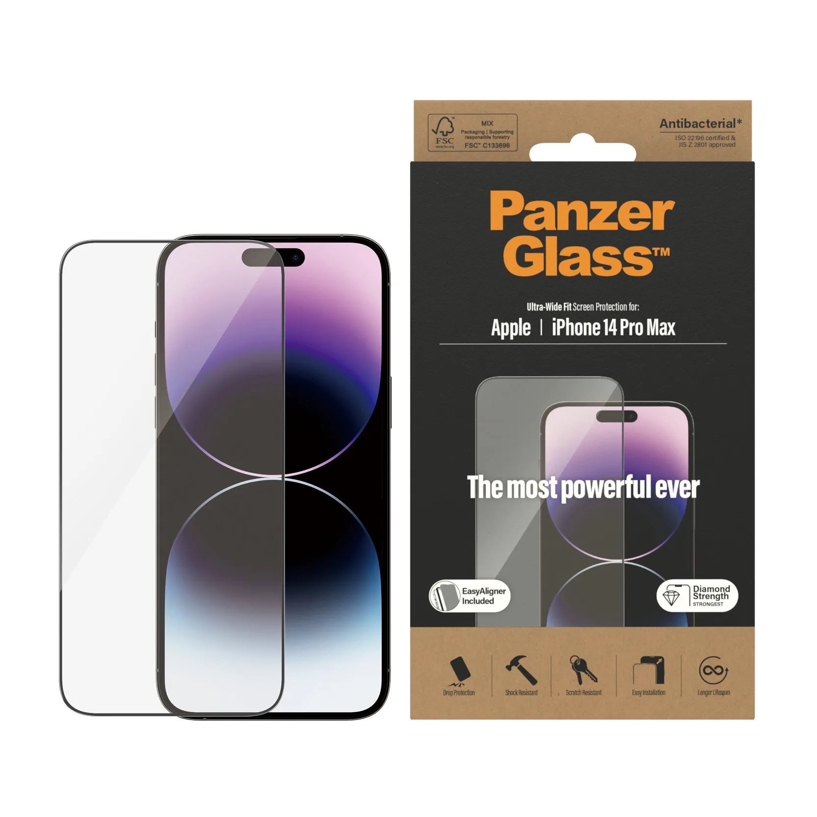 PanzerGlass Ultra-Wide Fit Alignerkit, iPhone 14 Pro Max - Screen Glass