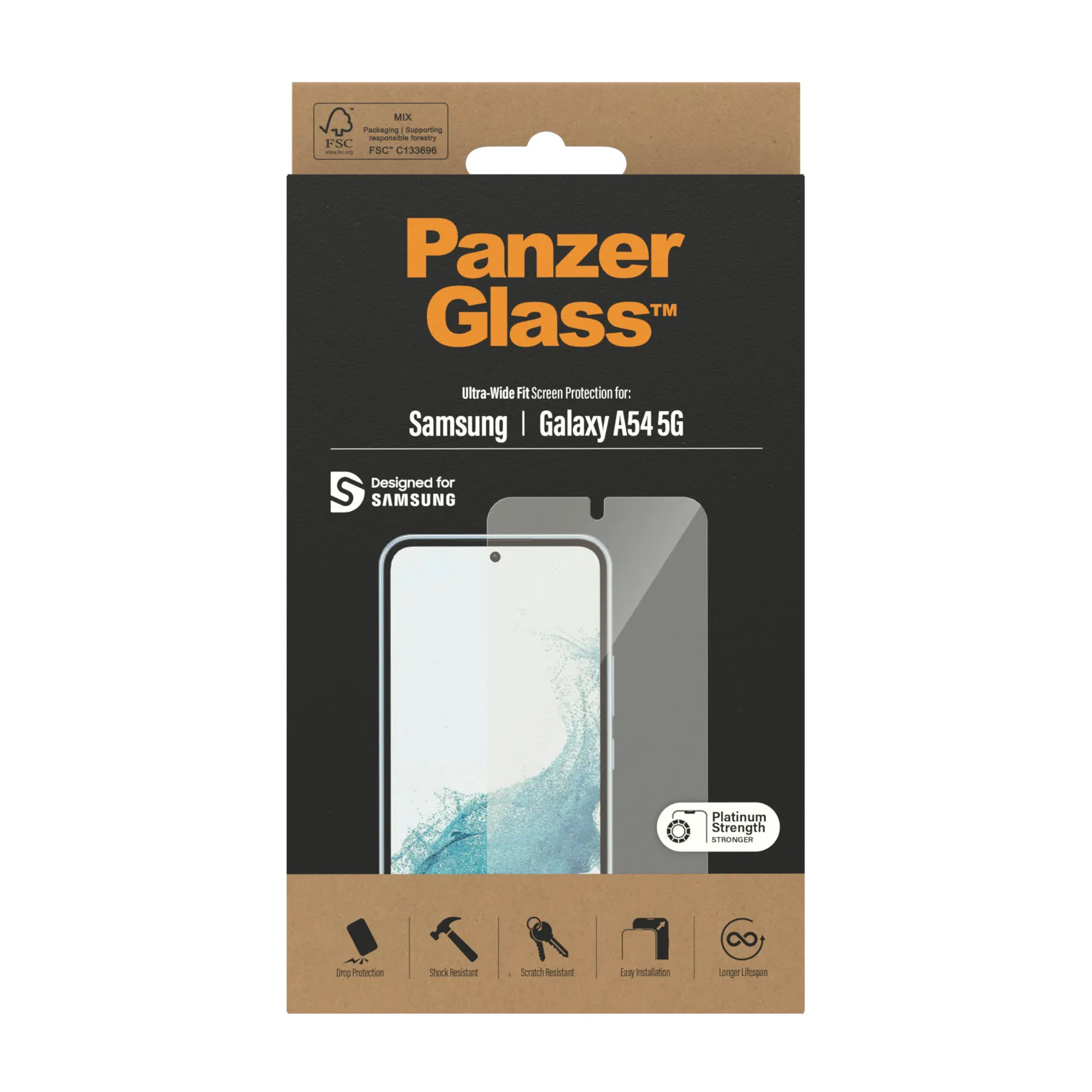 PanzerGlass Ultra-Wide Fit, Galaxy A54 -panssarilasi