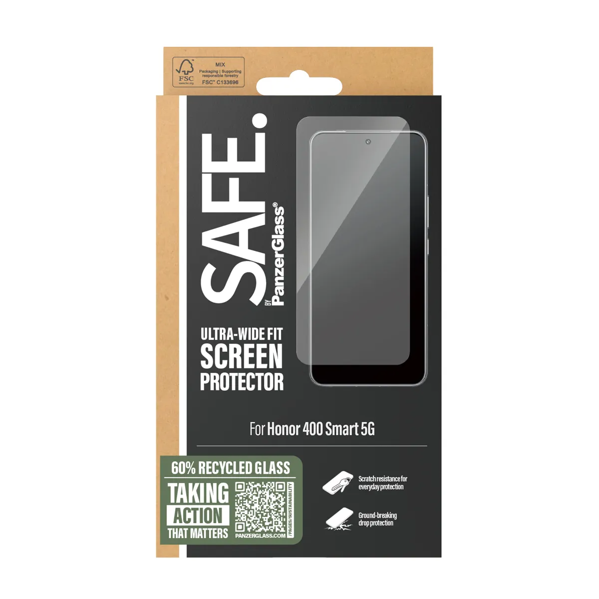 PanzerGlass SAFE Ultra-Wide Fit Honor 200 Smart 5G - Screen Protector