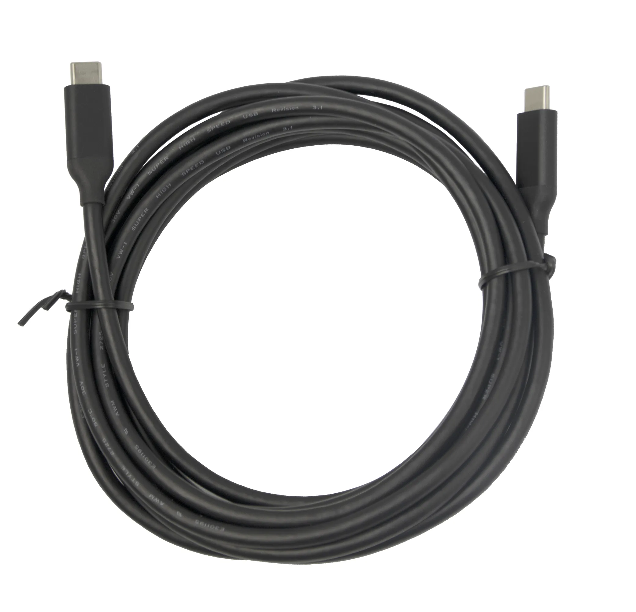 Deltaco USB-C - USB-C Aktiv USB - kabel, Svart, 3m