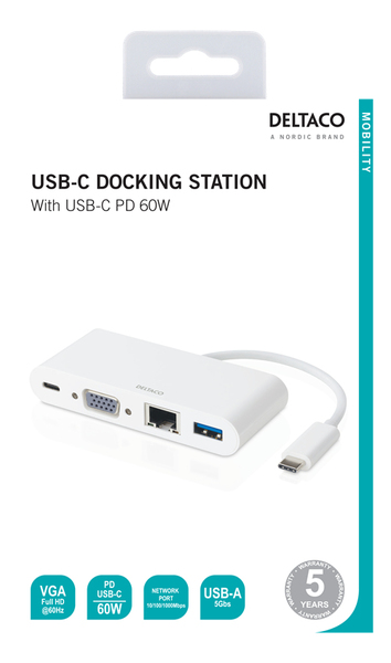 TYPE C TO VGA+USBC PD 60+USBA +RJ45