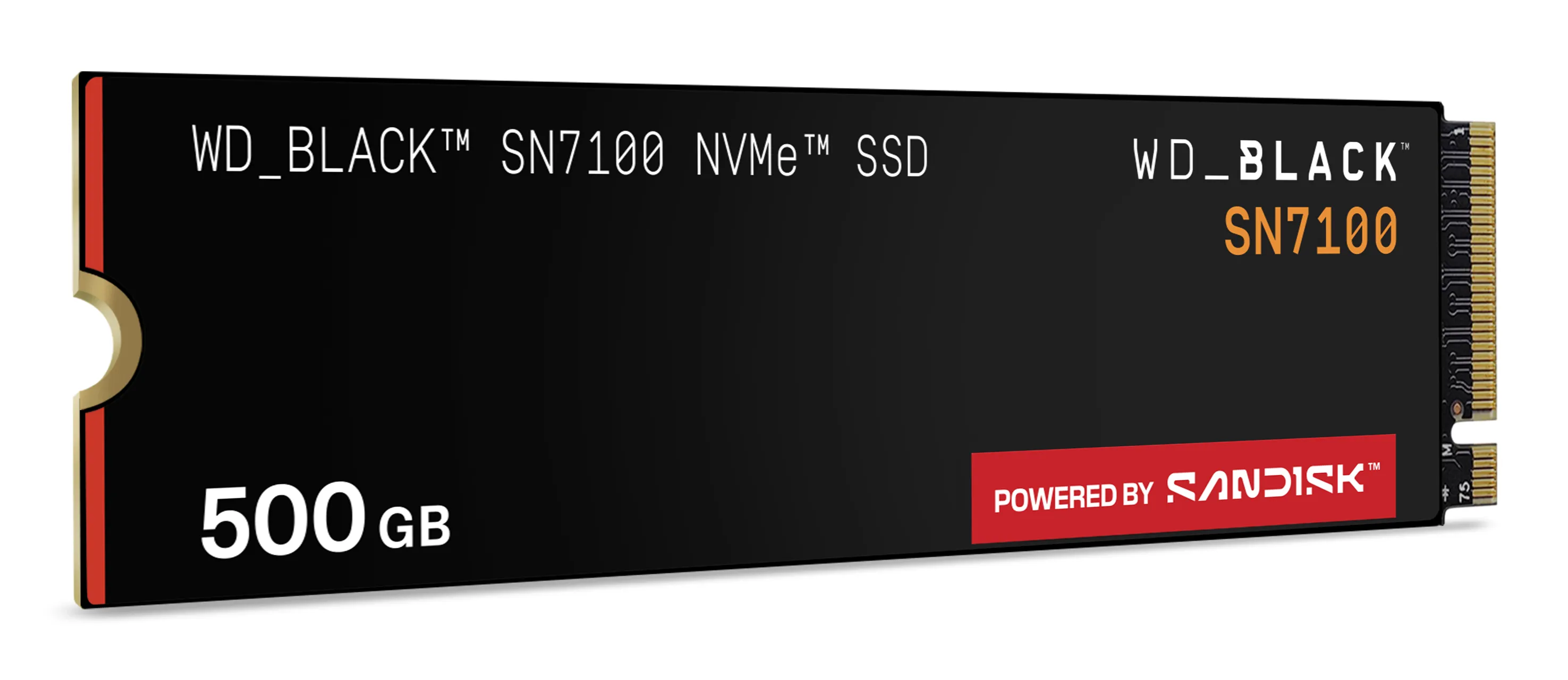 WD Black SN7100 500 Gt M.2 PCIe 4.0 NVMe -SSD-levy