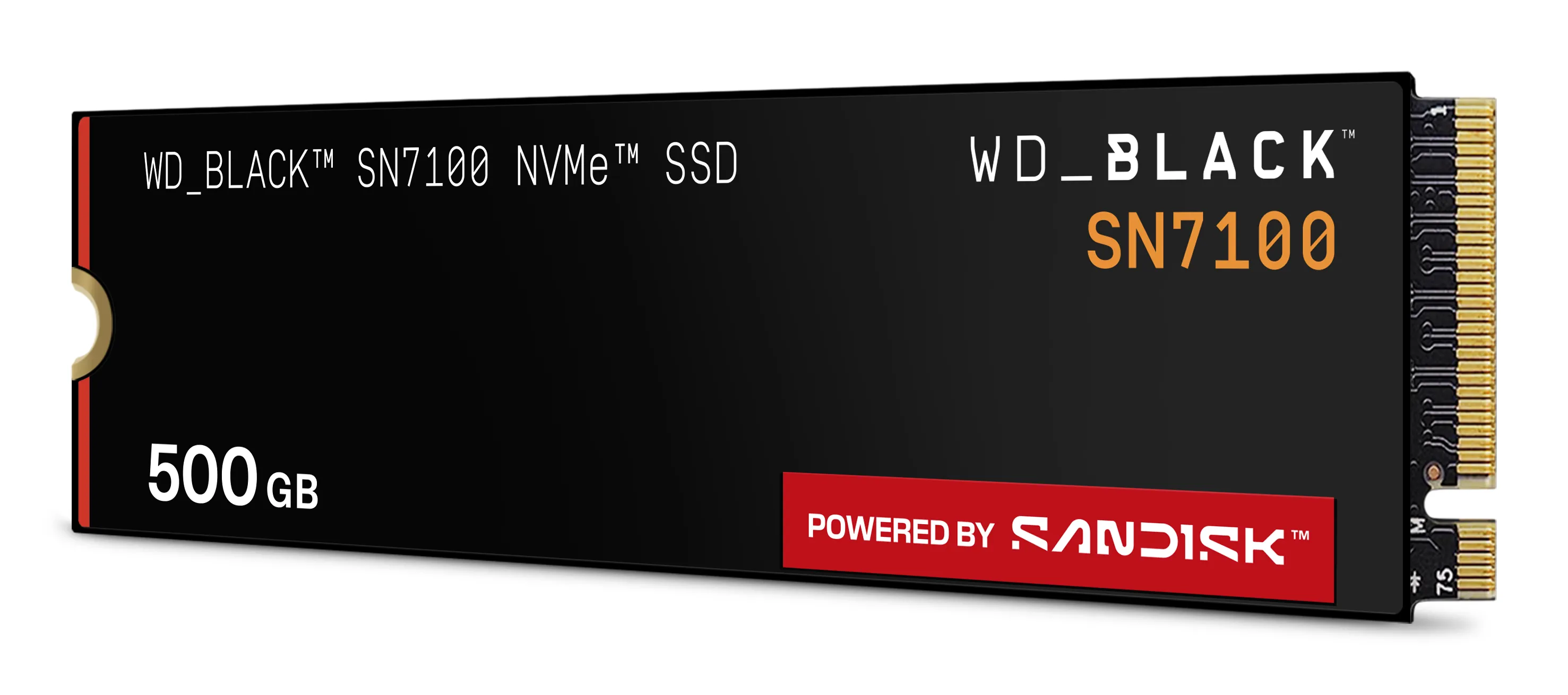 WD Black SN7100 500 Gt M.2 PCIe 4.0 NVMe -SSD-levy