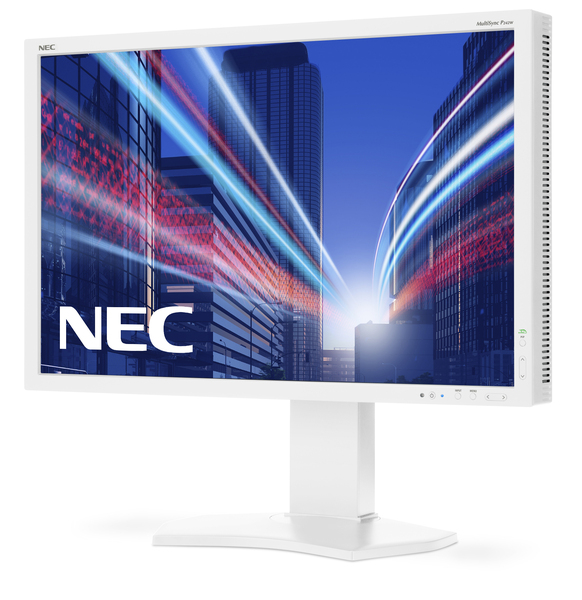 NEC 24.1" MultiSync P242W, WUXGA, IPS - monitor, White
