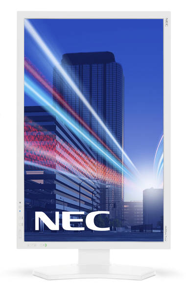 NEC 24.1" MultiSync P242W, WUXGA, IPS - monitor, White