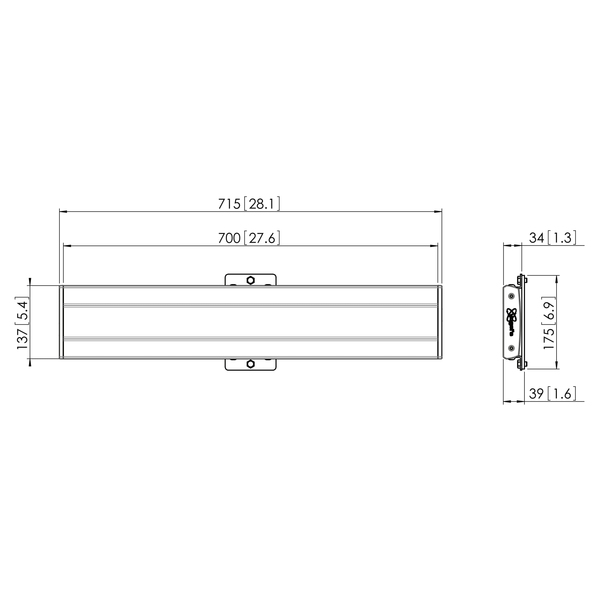 Vogel's Pro PFB 3407 Interface bar 715mm Silver