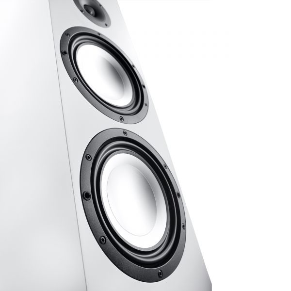 Canton GLE 496.2, Floorstanding speaker, 2x8" LF, 1x7" MF, 1x1" HF, 4-8 Ohm, White, Single unit