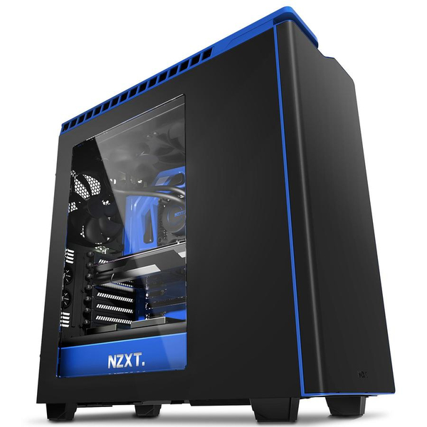 NZXT H440W miditornikotelo, ikkunalla, Musta/Sininen