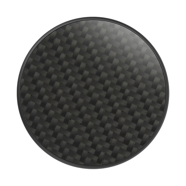 POPSOCKETS Carbon Fiber Black Avtagbart Grip med St&auml;llfunktion Premium Lyx