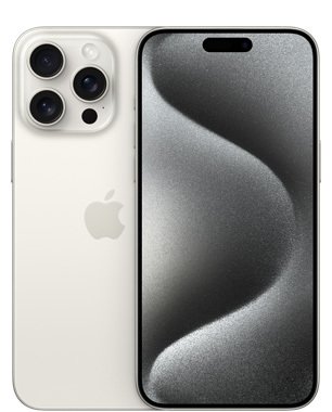 Refurbished iPhone 15 Pro Max 256GB, White Titanium (Excellent condition, New Battery)