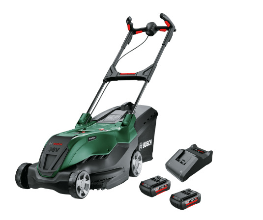 Bosch AdvancedRotak 36V-40-650 -akkuruohonleikkuri 2 x 2,0 Ah:n akku + latauslaite