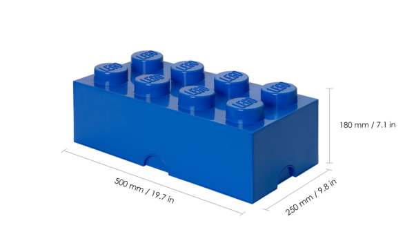 Room Copenhagen LEGO Storage Brick 8 blue - RC40041731