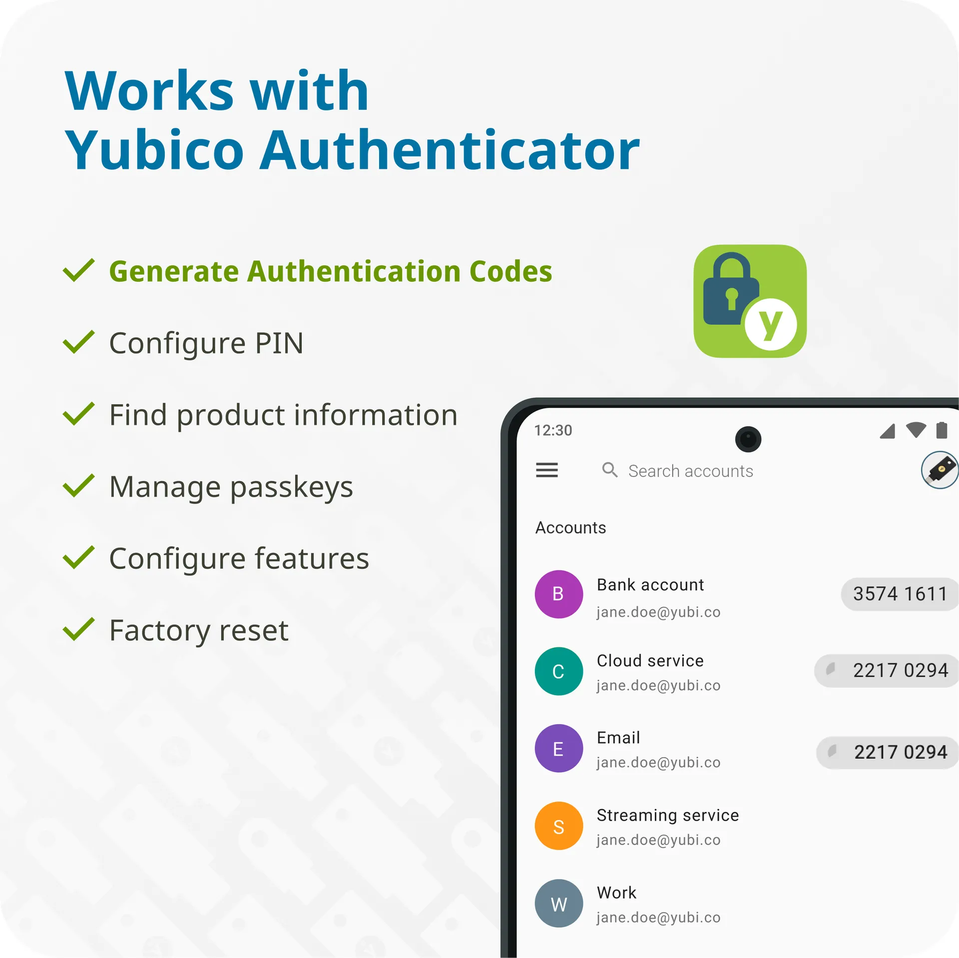 Yubico YubiKey 5C NFC USB-C Two-Factor - security key