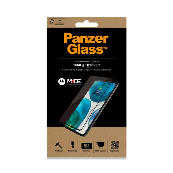 PANZERGLASS MOTOROLA MOTO - G52/G82 5G/EDGE 30 CF BLK