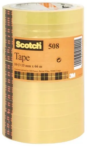 Tejp Scotch 508 15mmx66m torn transparent (10)