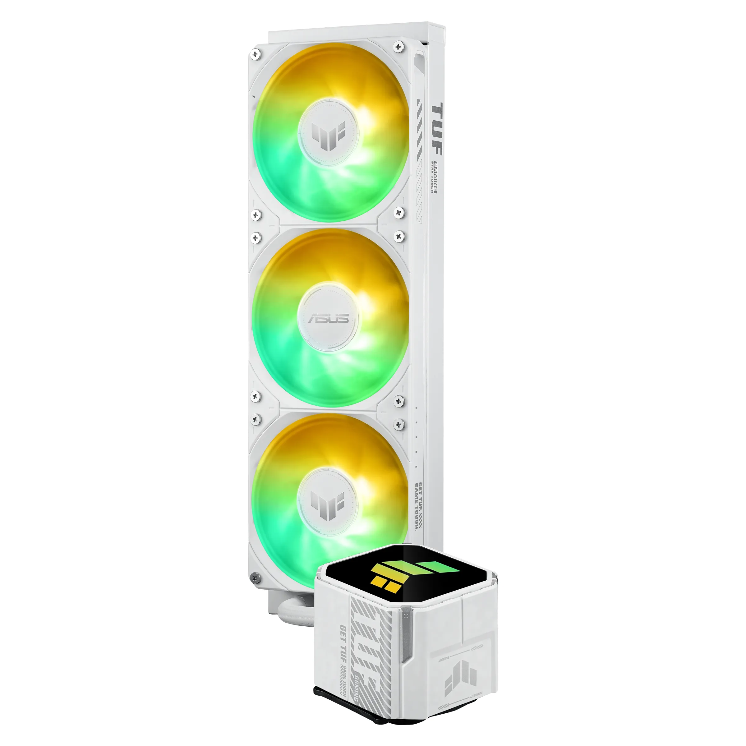 Asus TUF Gaming LC III 360 ARGB -nestej&auml;&auml;hdytin, valkoinen