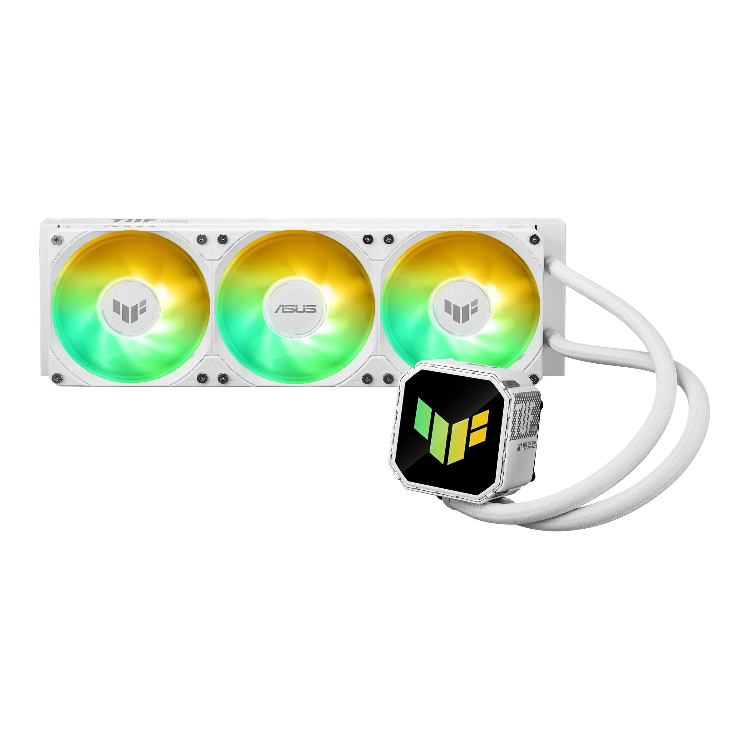 Asus TUF Gaming LC III 360 ARGB -nestej&auml;&auml;hdytin, valkoinen