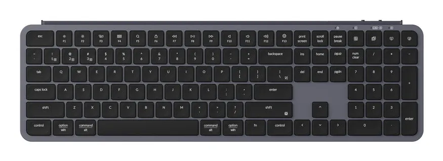Keychron B6 Pro Ultra-Slim Tri-Mode -langaton näppäimistö, Harmaa
