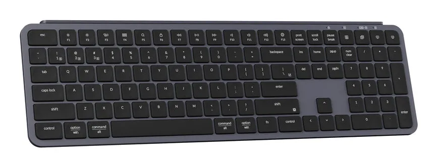 Keychron B6 Pro Ultra-Slim Tri-Mode -langaton näppäimistö, Harmaa