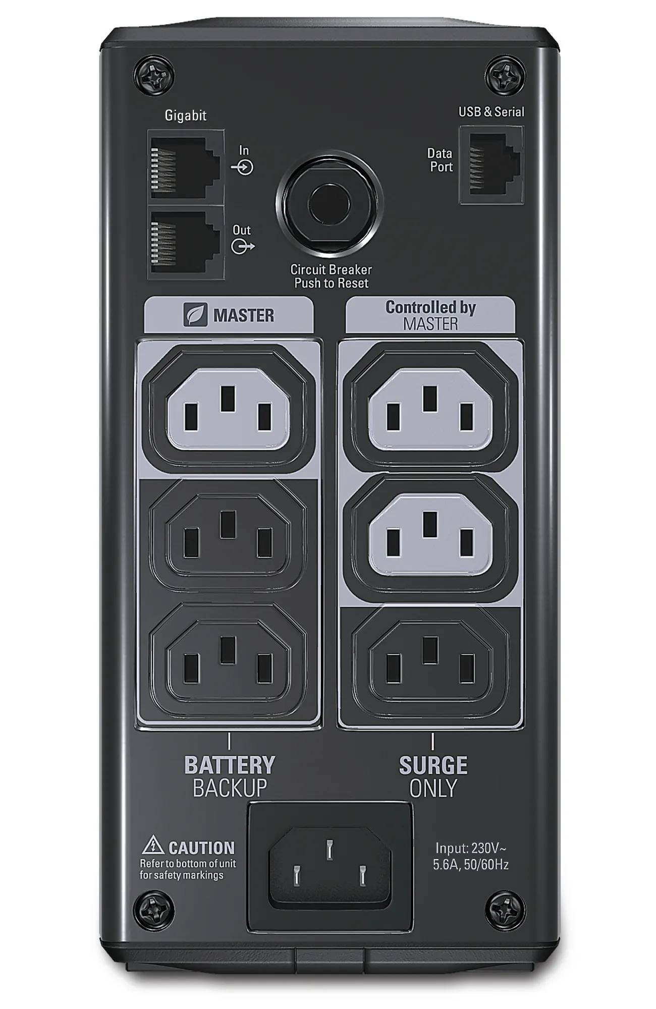 APC Back-UPS Pro LCD 550 Master Control.  Teho 330 W / 550 VA, 230V. Varak&auml;yntiaika max kuormalla 3 min. L&auml;hd&ouml;t: 3 x IEC C13 akkuvarmettua ja 3x IEC C13 ylij&auml;nn