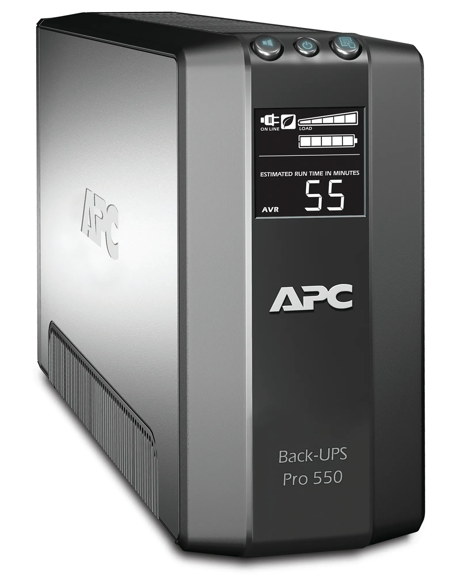 APC Back-UPS Pro LCD 550 Master Control.  Teho 330 W / 550 VA, 230V. Varak&auml;yntiaika max kuormalla 3 min. L&auml;hd&ouml;t: 3 x IEC C13 akkuvarmettua ja 3x IEC C13 ylij&auml;nn