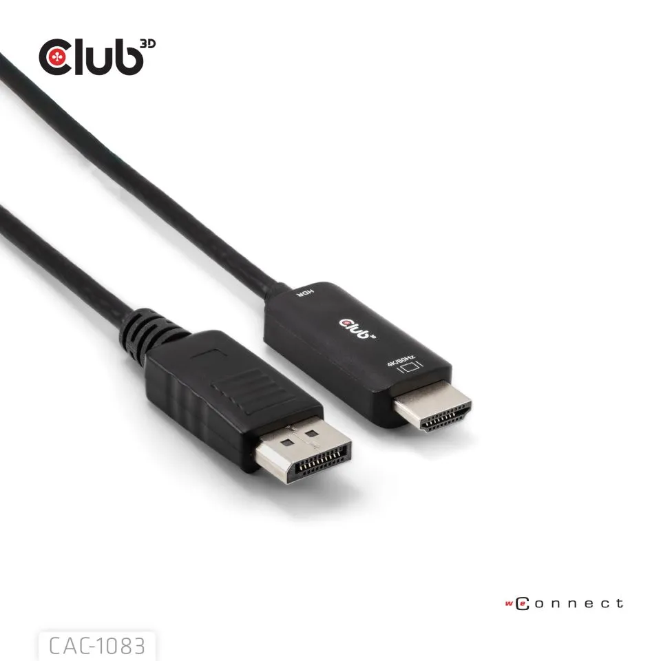 Club 3D DisplayPort 1.4 - HDMI 2.0b Active - cable, Black, 2m