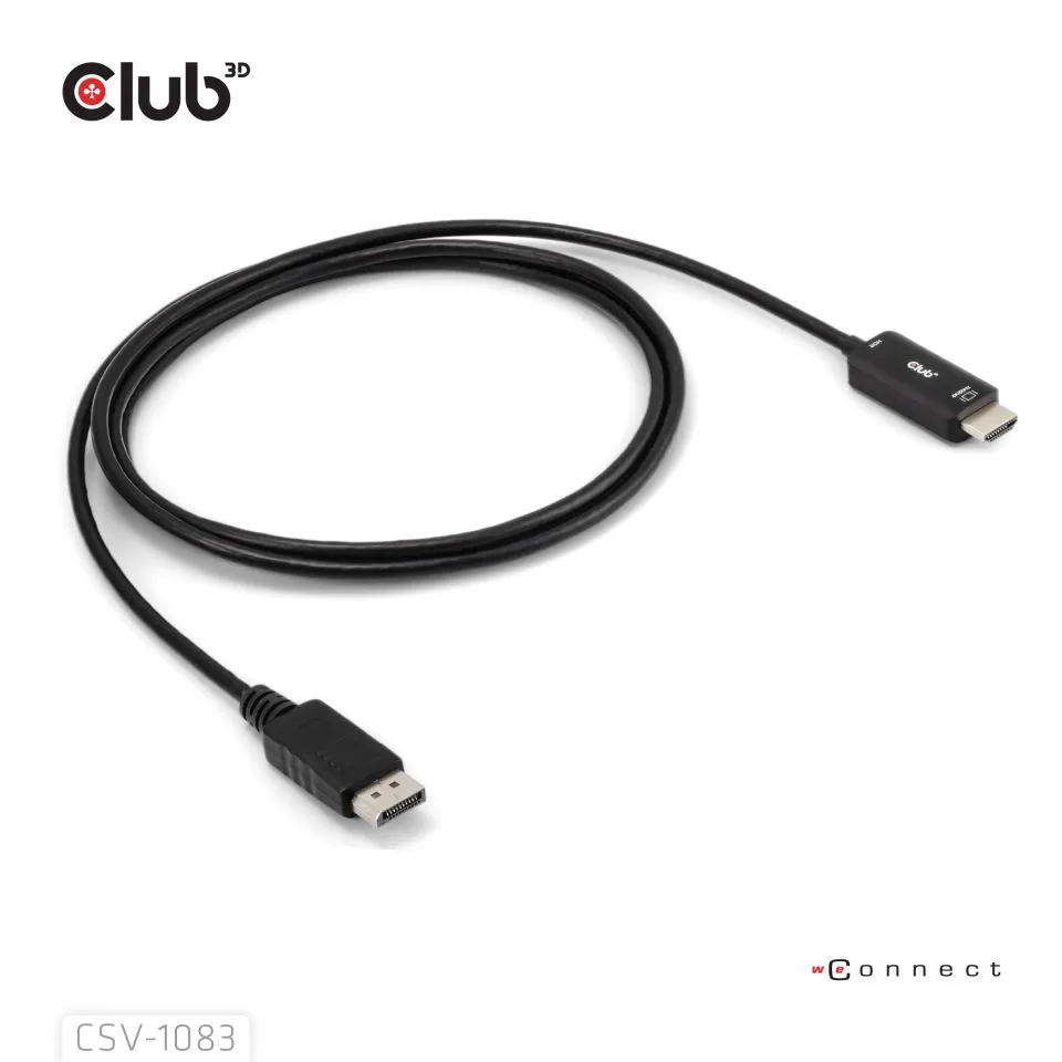 Club 3D DisplayPort 1.4 - HDMI 2.0b Active - cable, Black, 2m