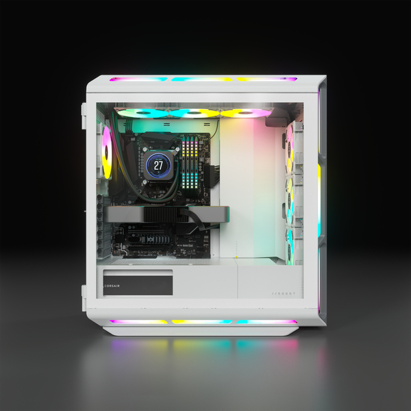Corsair iCUE 5000T RGB - Mid Tower case, White