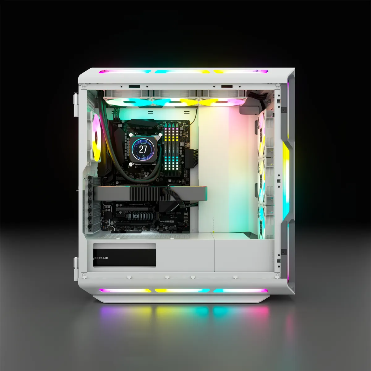 Corsair iCUE 5000T RGB - Mid Tower case, White