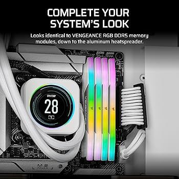 VENGEANCE RGB Light Enhancement Kit 0GB DDR5 6000 MHz Memory, White