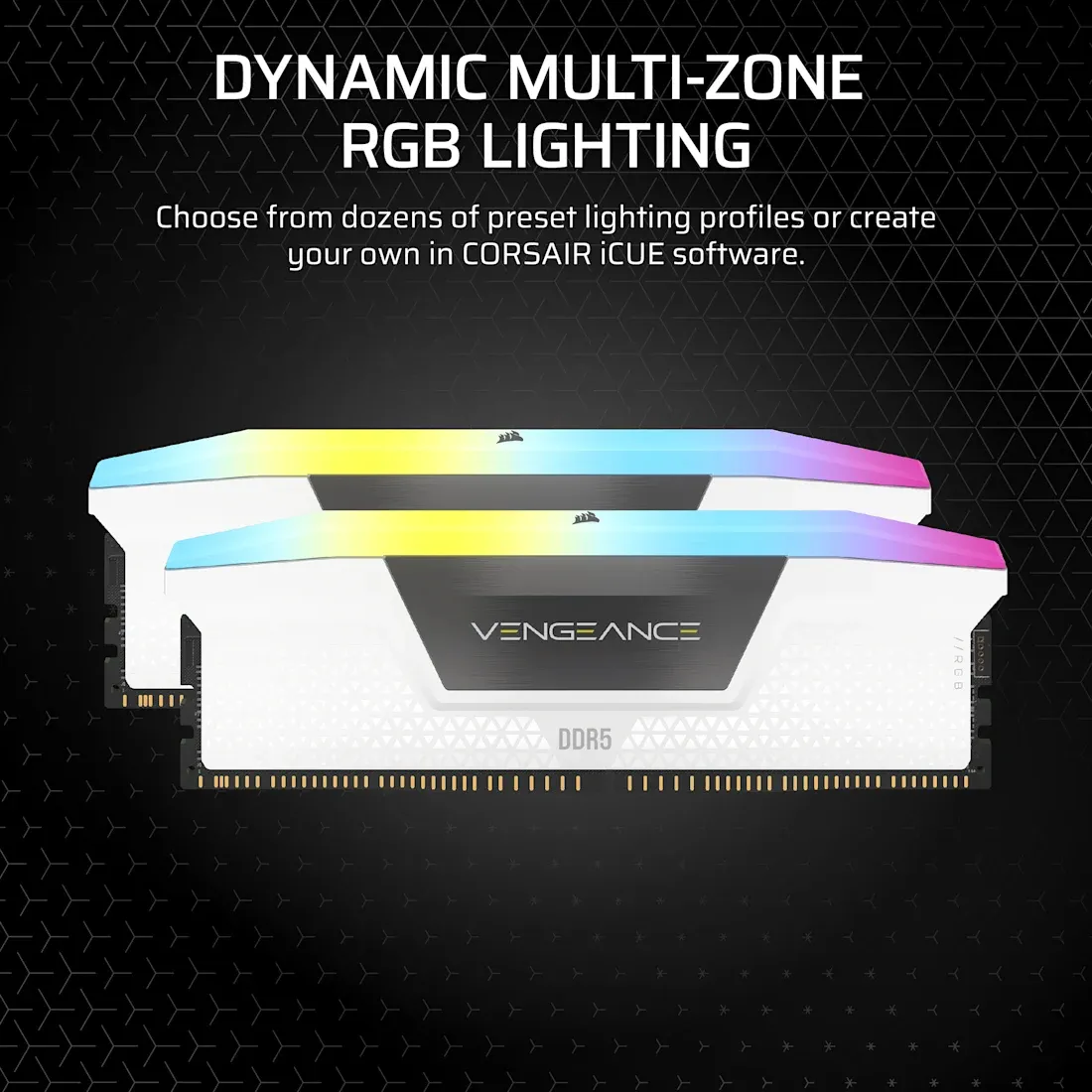VENGEANCE RGB Light Enhancement Kit 0 Gt DDR5 6000 MHz -muisti, valkoinen