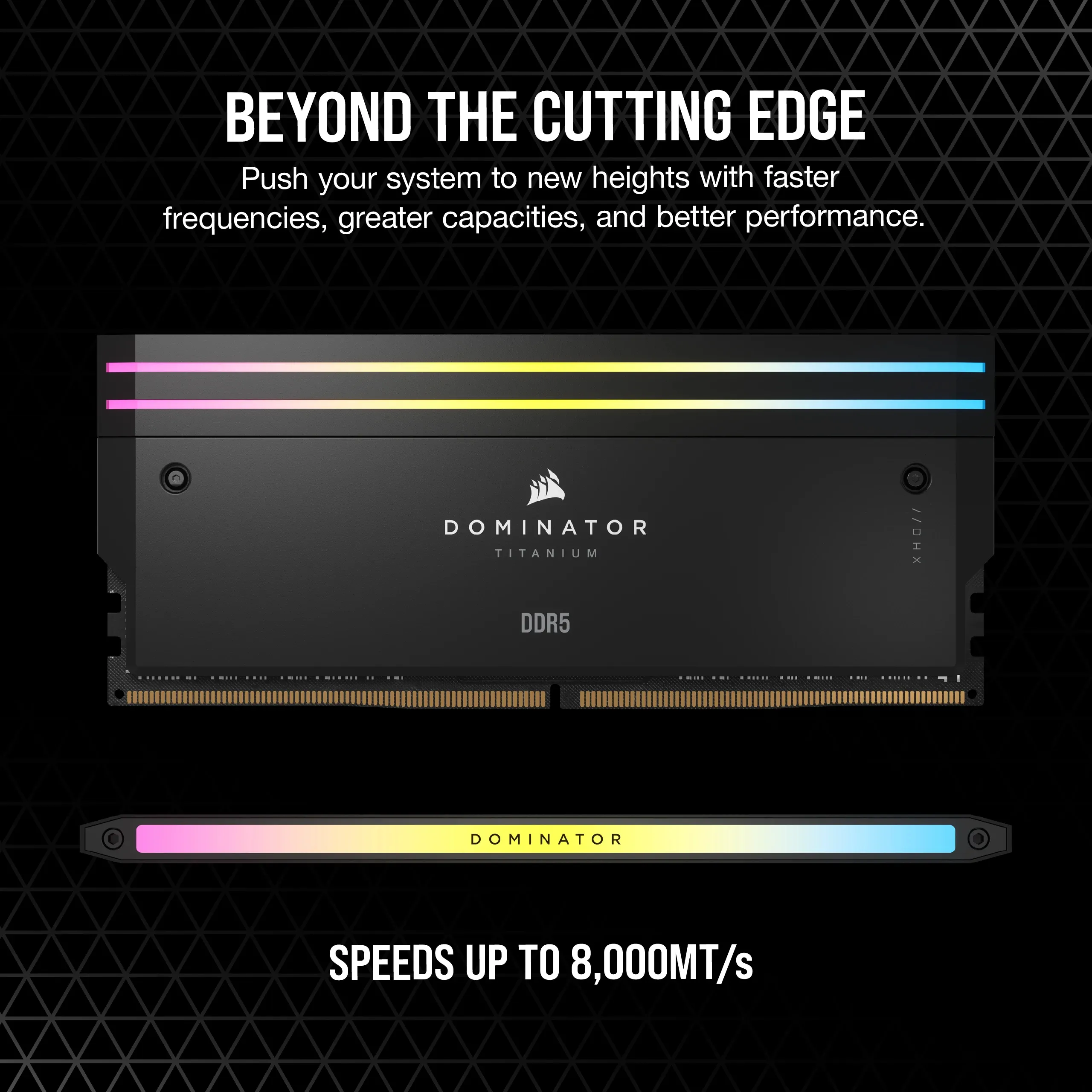 CORSAIR DOMINATOR TITANIUM 96GB 2x48GB DDR5 6800 CL40-50-50-110 1.40V Intel XMP, Black