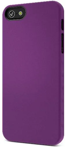 Cygnett AeroGrip Feel PC Case for iPhone 5 + Screen Protector - Purple
