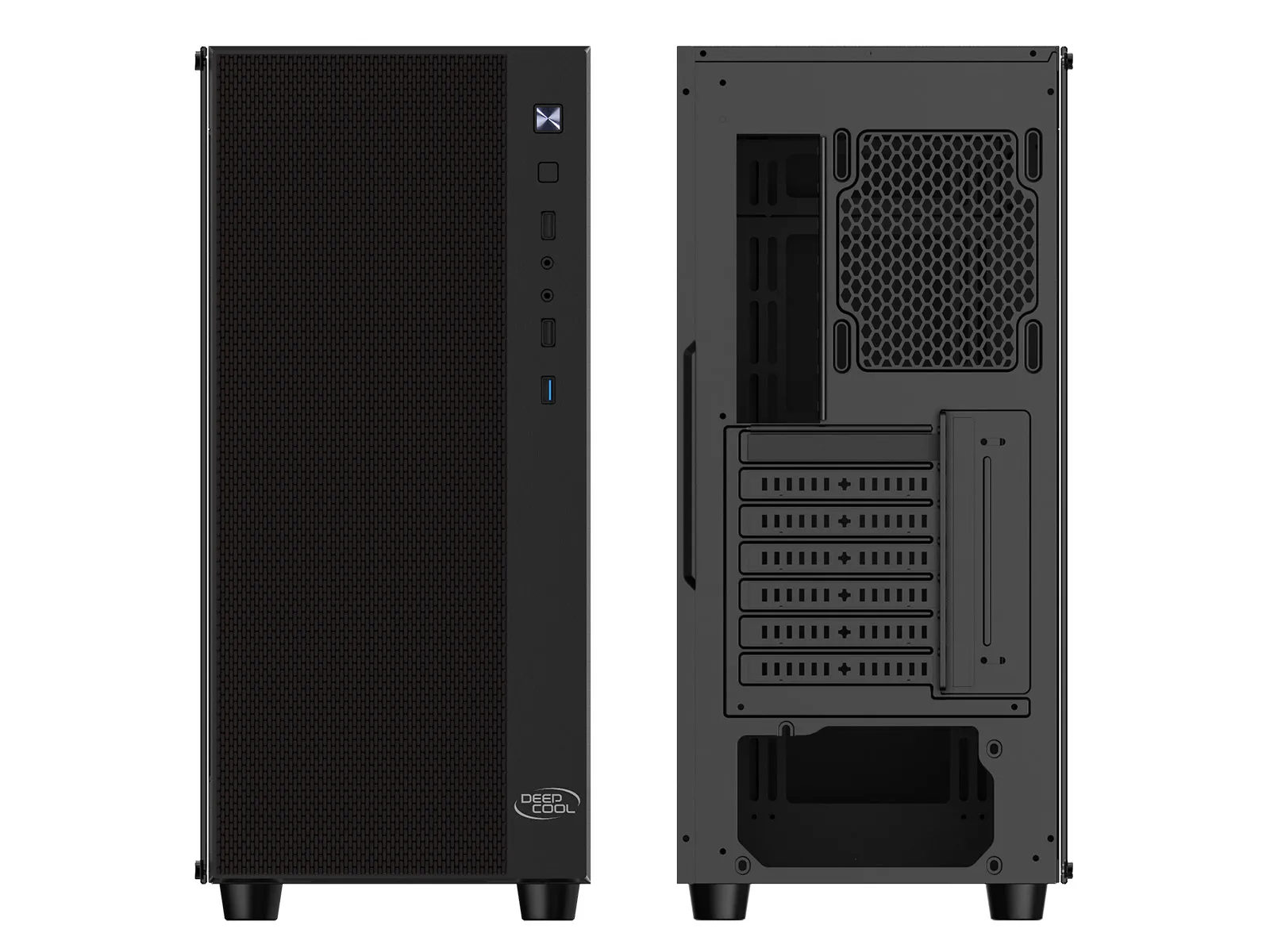 DeepCool MATREXX 55 Mesh ADD-RGB 4F Midi-Tower Case with window, with RGB lighting, Black