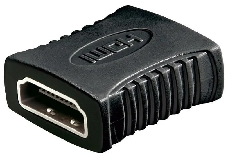 MicroConnect 2 x HDMI 19, Female/Female -adapteri, Musta