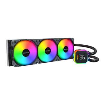 Montech Hyper Flow Digital 360mm ARGB v&auml;tskekylare, svart