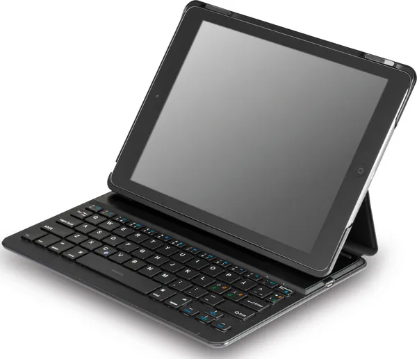 DELTACO kotelo iPad Air 2:lle, n&auml;pp&auml;imist&ouml;, Bluetooth, musta