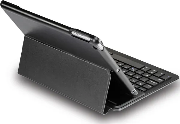 DELTACO kotelo iPad Air 2:lle, n&auml;pp&auml;imist&ouml;, Bluetooth, musta