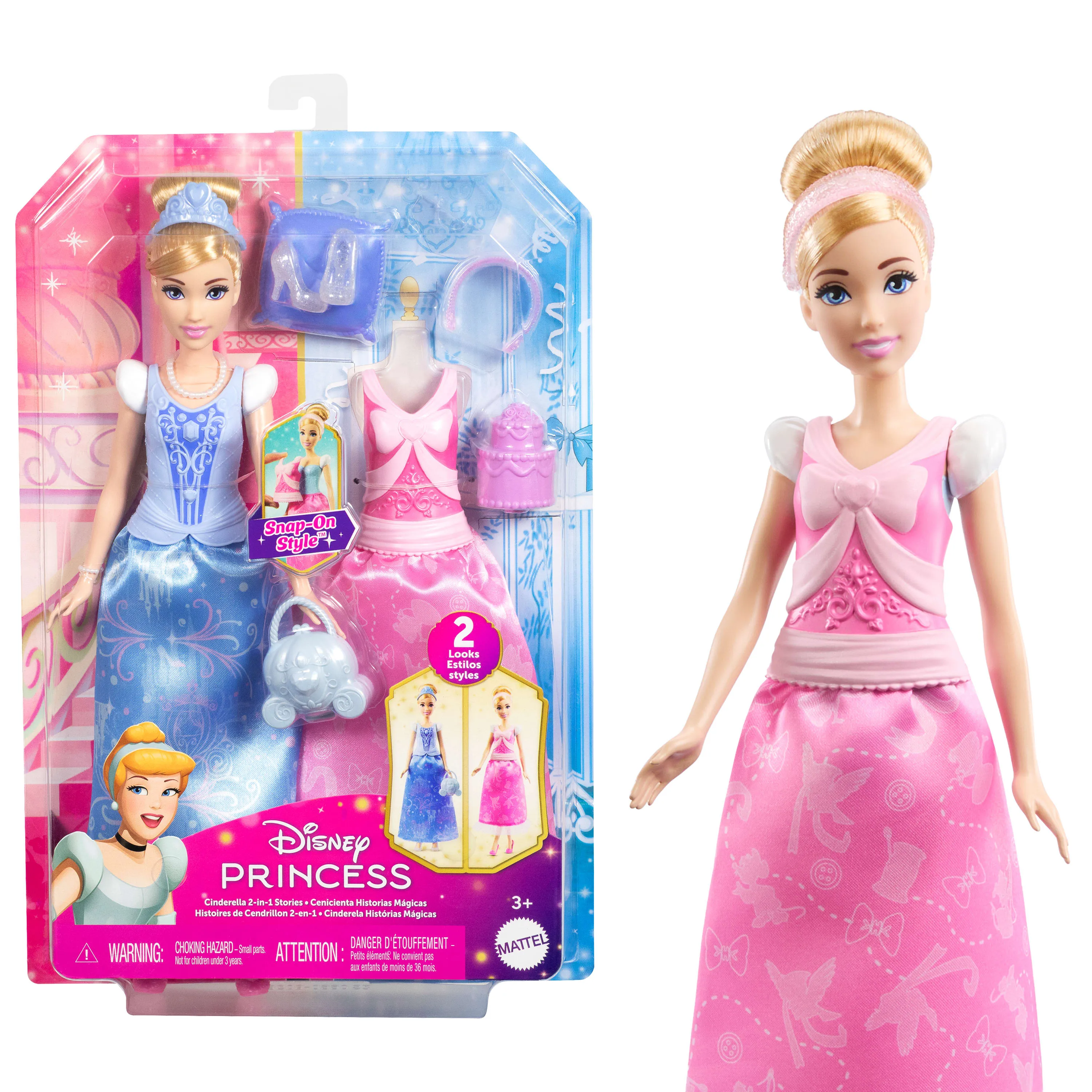 Mattel Disney Princess Fashion Storytelling Cinderella, Doll
